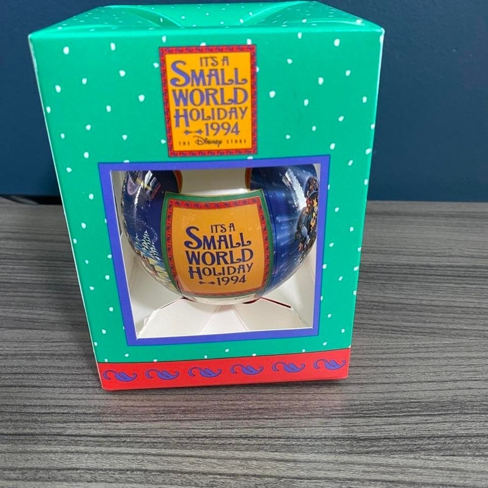 Vintage 1994 Disney Store It's a Small World Holiday Christmas Ornament – NIB